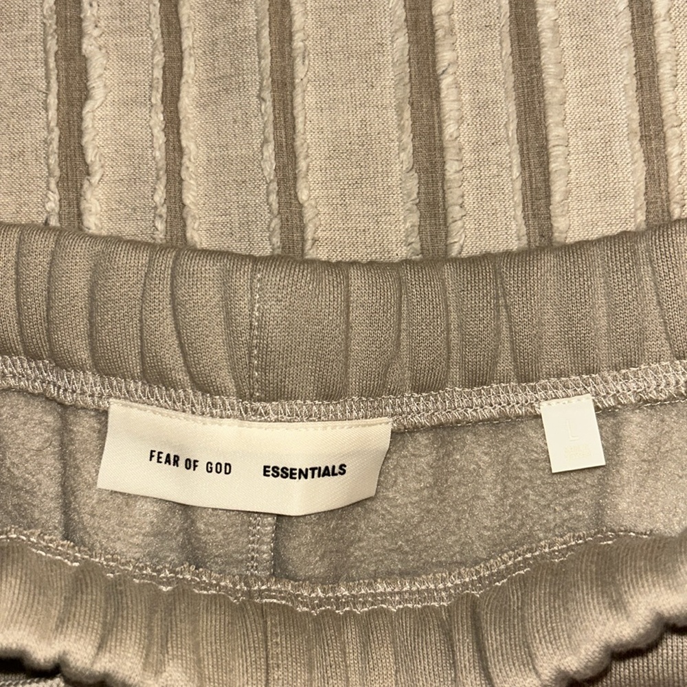 Essentials Tan Athletic Shorts Relaxed Fit - Picture 2 of 4